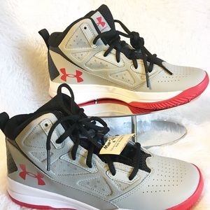 Boys Under Armour basketball shoes
